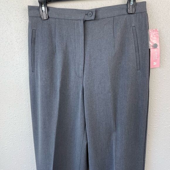 NWT Dress Barn Gray Slack Pants Size 8 - Picture 2 of 7